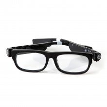 V3 Smart Glasses Camera Bluetooth Call and Music with Flash Light Mic. GPS Transparent