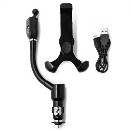 Universal Car Holder With USB Charger For Smartphones DC5V 1.5A