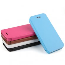 Solid Color PU Protective Case Cover for iPhone 5 5-colors