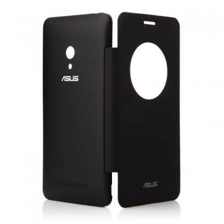 Original S-View Flip Cover Case Leather Case for Zenfone 5 Smartphone Black