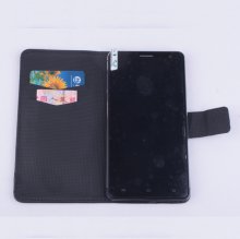 Flip Leather Cover Stand Case for ECOO E02 Pro Shinning Smartphone Black
