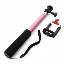 iht Mini Monopod Selfie Handheld Monopod Stick for iOS and Android Pink