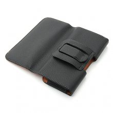 Magnetic Closure Protective Leather Case Cover for Samsung i9082 Black