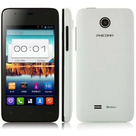 Phicomm K390w Smartphone Android 4.1 Dual Core 4.0 Inch IPS Screen 3G GPS White
