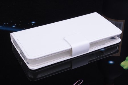 Flip Leather Cover Stand Case for Zopo C2 ZP980 Smartphone White