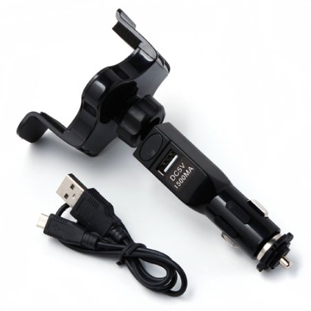 Carmount + Universal Charging For Smart Phone 360° Degrees Adjustable DC5V 1.5A