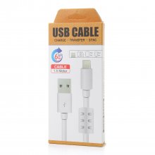 1.5 Meter High Speed USB Cable Charginig Cable for iPhone iPad iPod Black