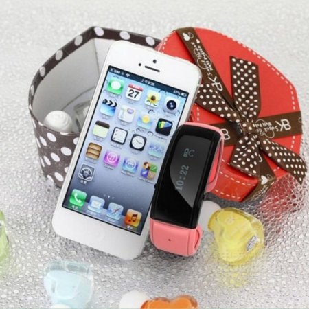 HX-002 LCD Smart Bluetooth Bracelet Watch for Andriod OS Mobile Phone 3 Colors