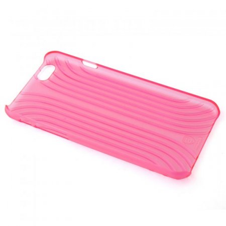 Shell Style Hard Back Case Cover for iPhone 6 Transparent Red