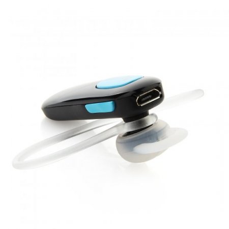 Atongm E1 Wireless Bluetooth 3.0 Earhook Headset Earphone Headphone Blue