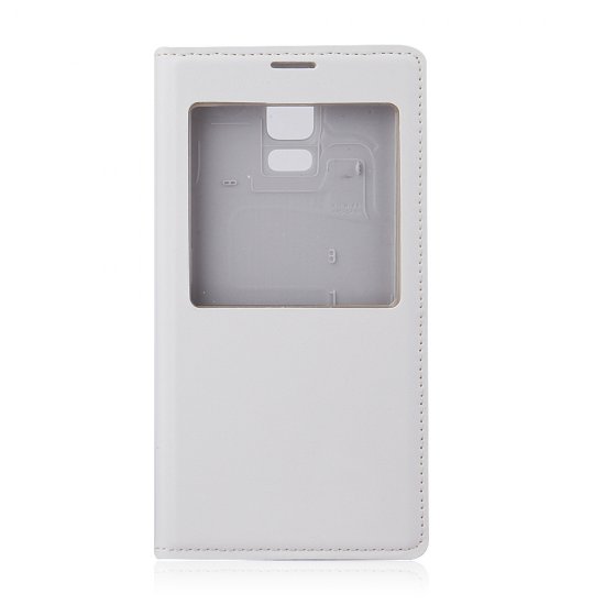 Protective Flip Cover Case for Samsung GALAXY S5 Smartphone White