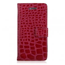 Magnetic Closure Protective Flip Cover Stand Crocodile Stripe Leather Case for iPhone5c