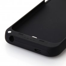 3200mAh Power Bank Back Case Phone Stand for iPhone 6 Plus 5.5 inch Black