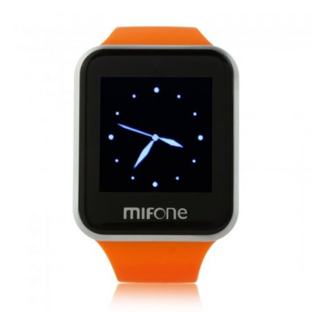 MIFone W15 2.5D Sapphire Glass Smart Bluetooth Watch 1.5"Screen TPSiV Safe Strap Orange