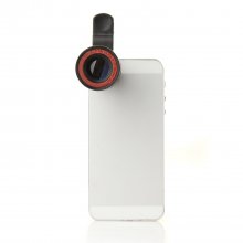 LIEQI LQ-007 8X Zoom Mobile Phone Telescope Lens with Universal Clip Red