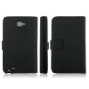 5.3 Inch Protective Leather Stand Case for Samsung Galaxy Note I9220 Smart Phone- Black