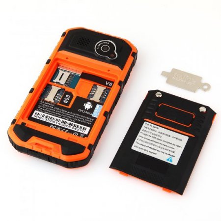 Tengda V6 Smartphone IP68 Android 4.2 MTK6572 4.0 Inch WiFi Orange