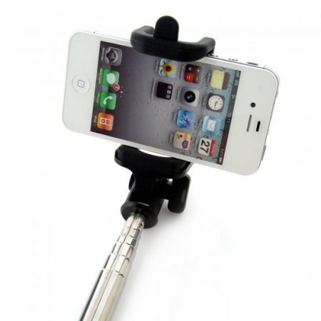 Dispho Original Bluetooth Selfie Stick Integrated Foldable Smart Shooting Aid Green