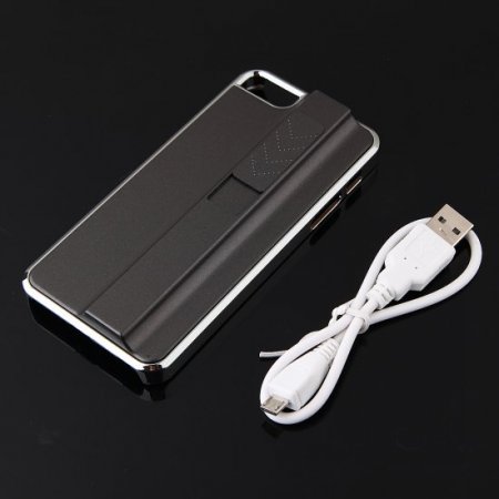Back Case Back Cover with Electronic Lighter for iPhone 5 Black