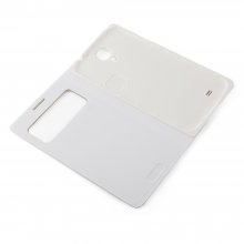 Protective Flip Cover For Samsung GALAXY S4 Smartphone White