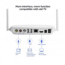 Leadcool Q9 French Arabic IPTV Box Android 9.0 4K Medai Player