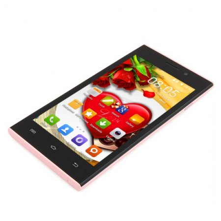 Used Tengda M3 Smartphone Android 4.0 SC6825 Dual Core 1.2GHz 5.0 Inch WiFi Pink