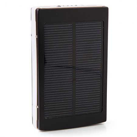 13800mAh Dual-USB Solar Charger Power Bank 3-color