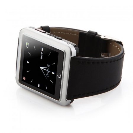 U Watch U10 Smart Bluetooth Watch 1.54" Screen for iOS & Android Smartphones Silver