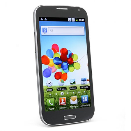 I9500JK Smartphone Android 2.3 MTK6515 1.0GHz WiFi 5.0 Inch Capacitive Screen- Black