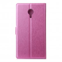 Fashion Leather Flip Cover Stand Case for MEIZU MX4 Pro Smartphone Rose