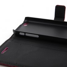 Magnetic Closure Protective Flip Cover Stand Crocodile Stripe Leather Case for iPhone5c