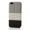 Leather Flip Cover Stand Case for iPhone 6 Black ＆ Gray