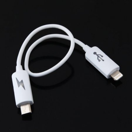 Portable Phone To Phone Emergency Charging Cable for iPhone 5 for Android phone