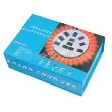 P1100F Solar Mobile Charger Bulit-in1500Amh Lithium Battery Black Color