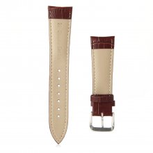 Crocodile Split Leather Buckle Watch Bands Straps For Apple Watch 38mm&42mm Brown