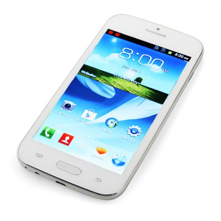 Tengda J9500 Smartphone Android 4.0 MTK6517 Dual Core 5.0 Inch 3.0MP Camera- White