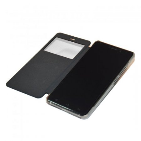 Original Protective Case S-view Flip Cover Case for Oukitel U8 Smartphone Black