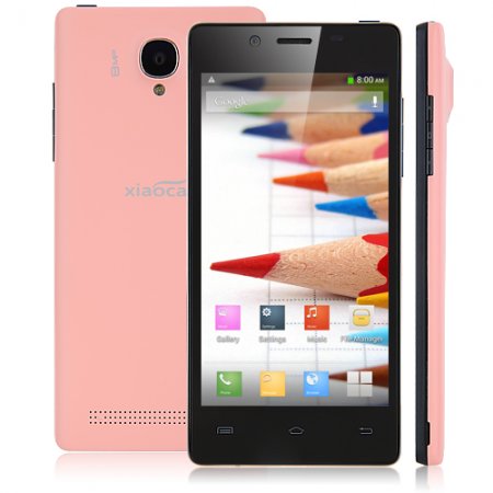 XIAOCAI X9S Smartphone Android 4.2 MTK6582 Quad Core 1.3GHz 1GB 4GB 4.5 Inch 8.0MP Camera -Pink