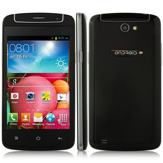 Mini N1 Smartphone Android 4.2 MTK6572W 4.0 Inch 3G GPS Black