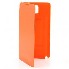Portable Leather Flip Case Cover for Samsung Galaxy Note III Orange