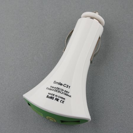 Freelander C31 USB Car Charger with Dual USB Port for iPhone iPod Galaxy S2 HTC BlackBerry