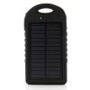 12000mAh Waterproof USB Solar Charger Power Bank Shakeproof Dust Proof Black