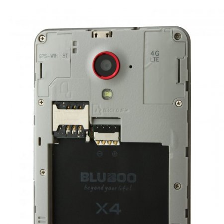 BLUBOO X4 Smartphone 4G LTE Android 4.4 MTK6582 4.5 Inch IPS 1GB 4GB Black
