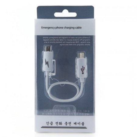Portable Phone To Phone Emergency Charging Micro USB Cable for Android Phone