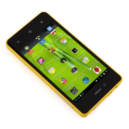 HiSiKi G2 Smartphone 4.0 Inch IPS Screen Android 4.1 MTK6577 Dual Core 3G GPS- Yellow