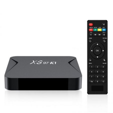 Android TV Box XS97K1 Android 10.0 TV Box 2GB RAM 16GB ROM, TV Box 4K Android Box H313 Quad-core with 2.4G 5G Wi-Fi 6K H.265 HDR Bluetooth USB Ethernet TV Box Android