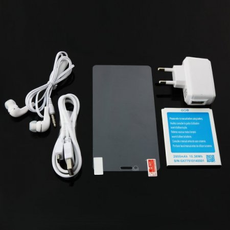 JIAKE V10 Smartphone Android 4.4 MTK6572W Dual Core 3G Smart Wake GPS 5.0 Inch - White