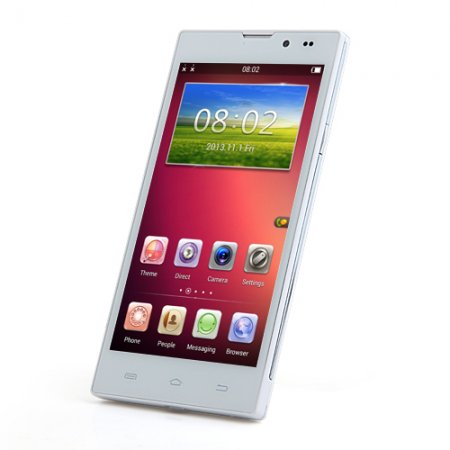 HD5000 Smartphone MTK6582 Quad Core Android 4.2 5.0 Inch 1GB 8GB - White