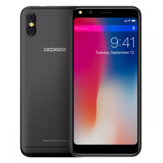 DOOGEE X53 1GB RAM 16GB ROM 1.3GHz Quad Core 5.3 Zoll 2.5D Bildschirm Android 7.0 3G Smartphone