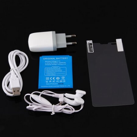 UHAPPY UP520 Smartphone 1GB 8GB Android 4.4 MTK6582 5.0 Inch QHD Screen OTG White